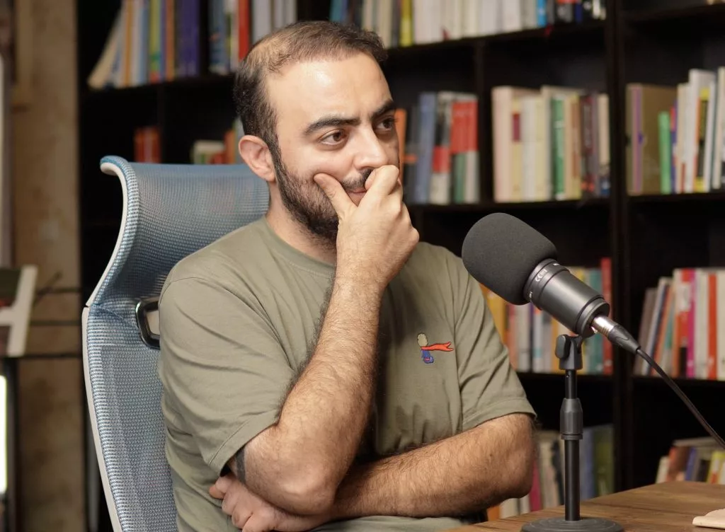 Milad Eslamizad, host of the “Kargah” podcast