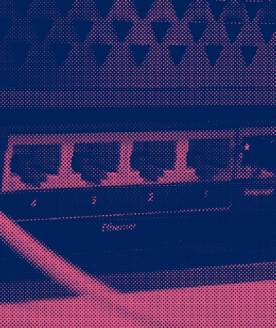 MikroTik logo on a dark background with a red restricted-access symbol.